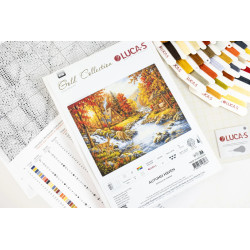 Kreuzstich-Set "Herbsthaven" 46,5x35 cm SB736