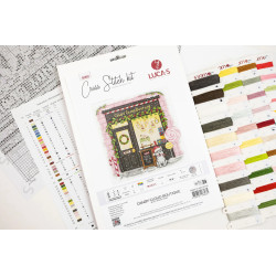 Cross Stitch Kit "Candy Cloud Boutique" 26x26 cm SB1447