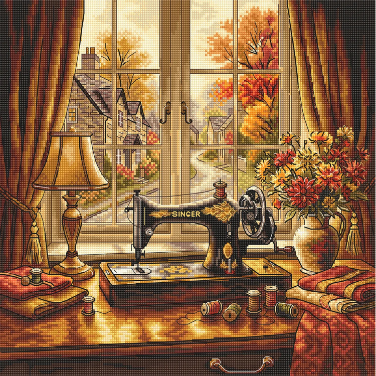 Cross stitch kit  "Sewing Corner" AVA-P093