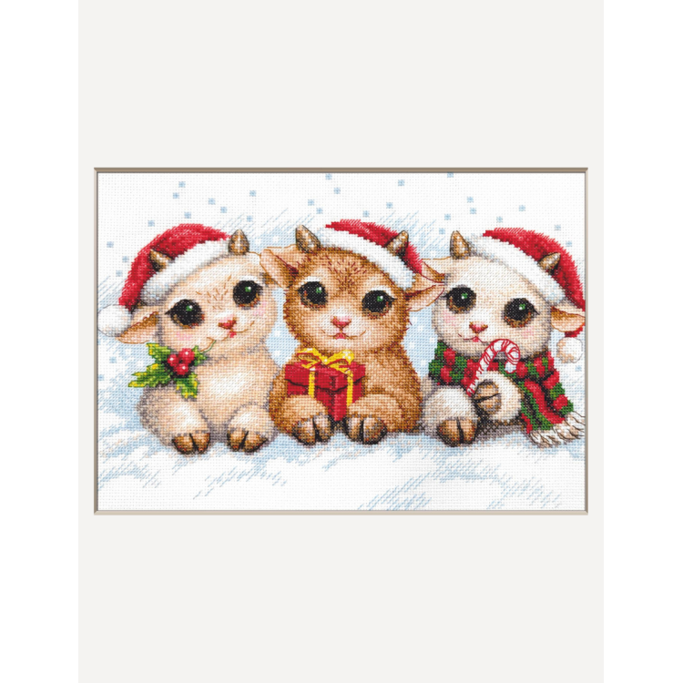 Cross stitch kit "Christmas Joy" 30x21 cm SRA1050