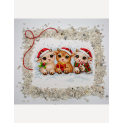 Cross stitch kit "Christmas Joy" 30x21 cm SRA1050