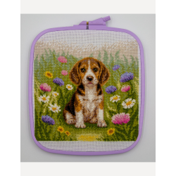 Cross stitch kit "Meadow Pup" 20x20 SRA1048