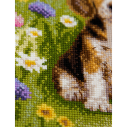Cross stitch kit "Meadow Pup" 20x20 SRA1048