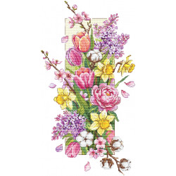 Cross stitch kit "Waltz of the Flowers" 16 х 27,5 cm SANV-58