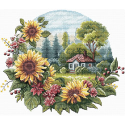 Cross stitch kit "A Sunny Day" 24 х 20.5 cm SANS-86