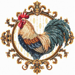 Cross stitch kit "The Magnificent Rooster" 21 х 20,5 cm SANP-81