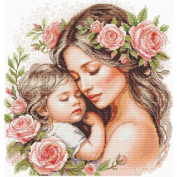 Cross stitch kit "Mom's hugs" 21,5 х 22 cm SANM-47