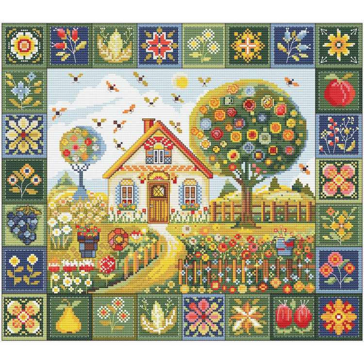 Cross stitch kit "Summer Patterns" 32 х 27 cm SANL-29