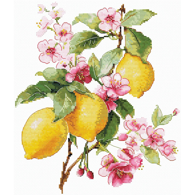 Cross stitch kit "Lemons" 19 х 23 cm SANL-28