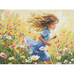 Cross stitch kit "Faster than the wind" 25,5 х 19,5 cm SANB-31