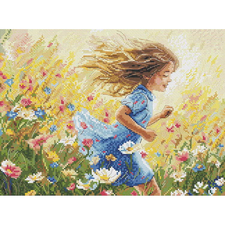Cross stitch kit "Faster than the wind" 25,5 х 19,5 cm SANB-31