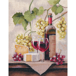 Cross stitch kit "Wine Still Life" 25×32 cm S1754