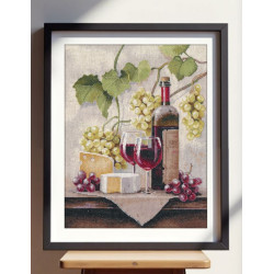Cross stitch kit "Wine Still Life" 25×32 cm S1754
