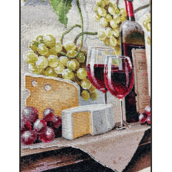 Cross stitch kit "Wine Still Life" 25×32 cm S1754
