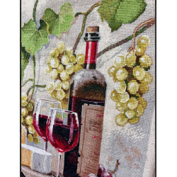 Cross stitch kit "Wine Still Life" 25×32 cm S1754