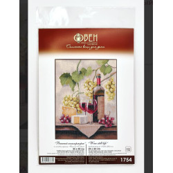 Cross stitch kit "Wine Still Life" 25×32 cm S1754