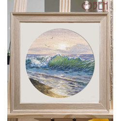 Cross stitch kit "A warm sunset" 20×20 cm S1753