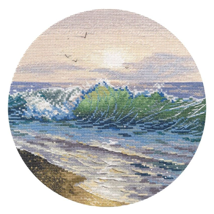 Cross stitch kit "A warm sunset" 20×20 cm S1753