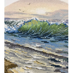 Cross stitch kit "A warm sunset" 20×20 cm S1753