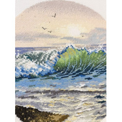 Cross stitch kit "A warm sunset" 20×20 cm S1753