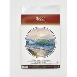 Cross stitch kit "A warm sunset" 20×20 cm S1753