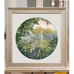 Cross stitch kit "The silence of dawn" 25×25 cm S1752