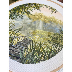 Cross stitch kit "The silence of dawn" 25×25 cm S1752