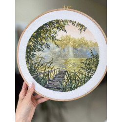Cross stitch kit "The silence of dawn" 25×25 cm S1752