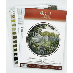 Cross stitch kit "The silence of dawn" 25×25 cm S1752