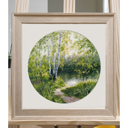 Cross stitch kit "A Hot Day" 25×25 cm S1750