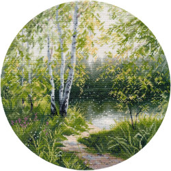 Cross stitch kit "A Hot Day" 25×25 cm S1750