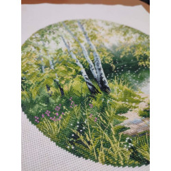 Cross stitch kit "A Hot Day" 25×25 cm S1750