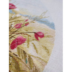 Cross stitch kit "Crimson Whisper" 25×25 cm S1747