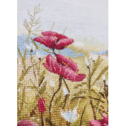 Cross stitch kit "Crimson Whisper" 25×25 cm S1747