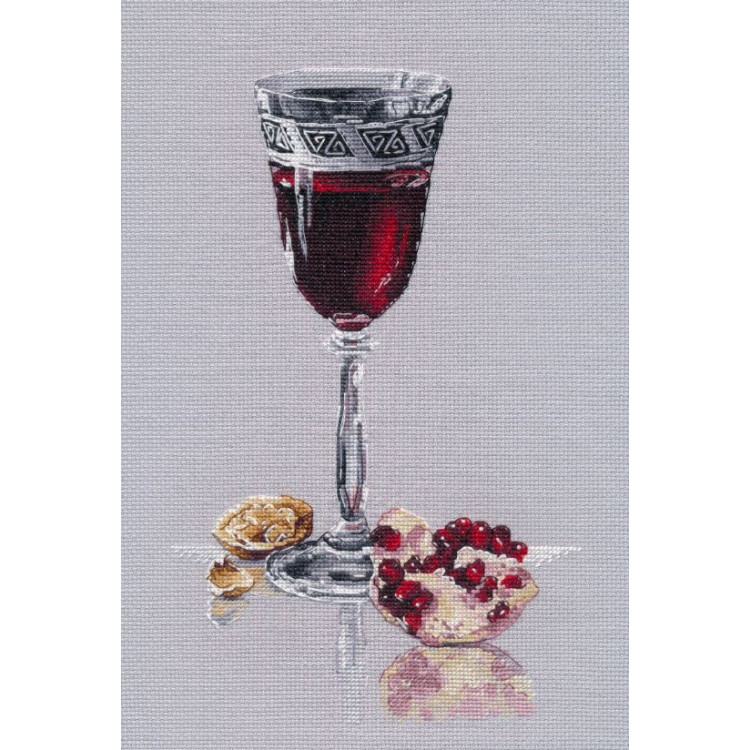 Cross stitch kit "Garnet Gleam" 17×25 cm S1746