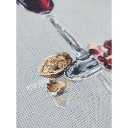 Cross stitch kit "Garnet Gleam" 17×25 cm S1746