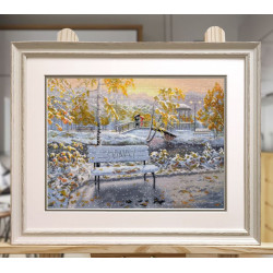 Cross stitch kit "Early Snow" 36×27 cm S1744