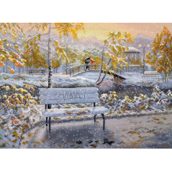 Cross stitch kit "Early Snow" 36×27 cm S1744
