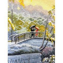 Cross stitch kit "Early Snow" 36×27 cm S1744