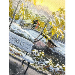 Cross stitch kit "Early Snow" 36×27 cm S1744