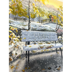 Cross stitch kit "Early Snow" 36×27 cm S1744