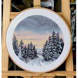 Cross stitch kit "Wintertime" 25×25 cm S1743