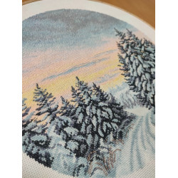 Cross stitch kit "Wintertime" 25×25 cm S1743