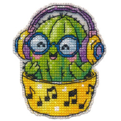 Cross stitch kit "Magnet. Cactus" 6,9×8,5 cm S1742