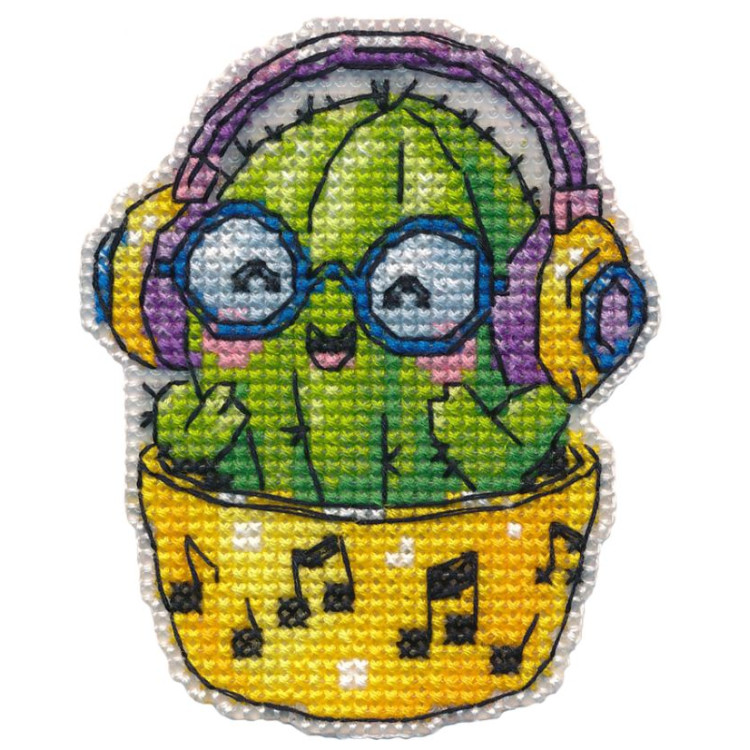 Cross stitch kit "Magnet. Cactus" 6,9×8,5 cm S1742