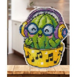 Cross stitch kit "Magnet. Cactus" 6,9×8,5 cm S1742