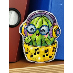 Cross stitch kit "Magnet. Cactus" 6,9×8,5 cm S1742
