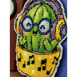 Cross stitch kit "Magnet. Cactus" 6,9×8,5 cm S1742