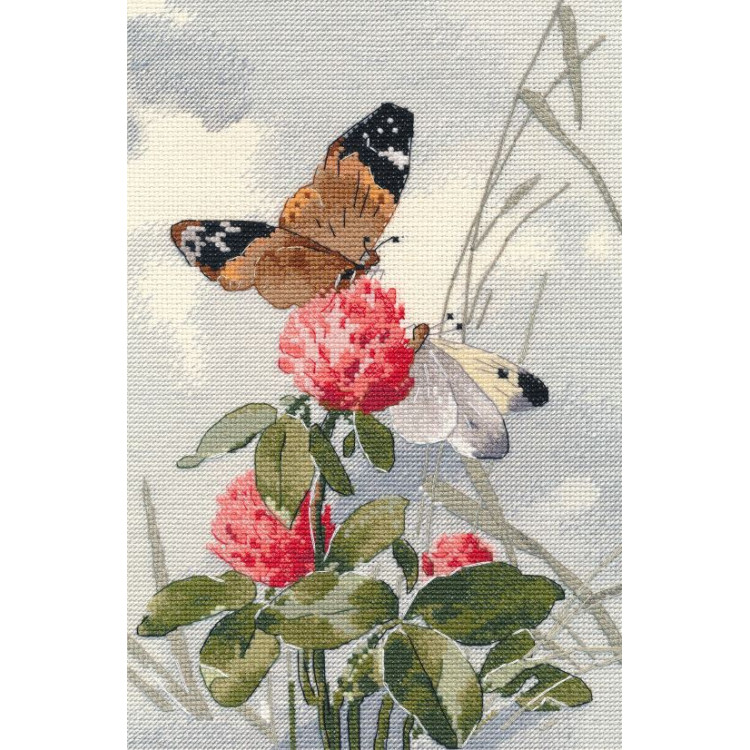 Cross stitch kit "Dance on the Flowers" 15×25 cm S1741