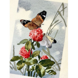 Cross stitch kit "Dance on the Flowers" 15×25 cm S1741